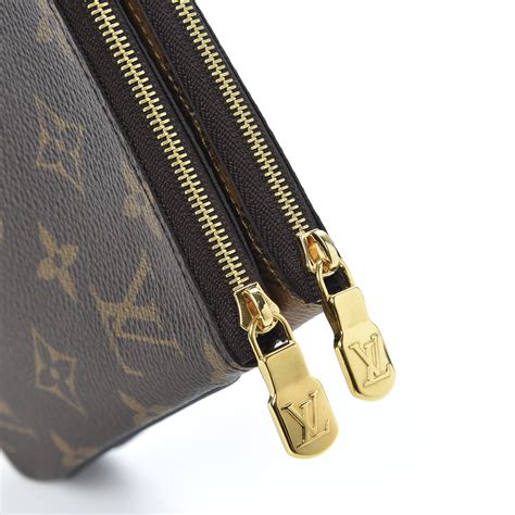 louis vuitton double zipper pochette|louis vuitton double zip wallet.